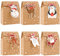 24 Stk Weihnachten Geschenksäckchen Adventskalender zum Befüllen Kraftpapier Geschenktüten mit Geschenkanhänger und Holzklammern Weihnachtskalender zum selber Basteln Weihnachten Geschenkverpackungen