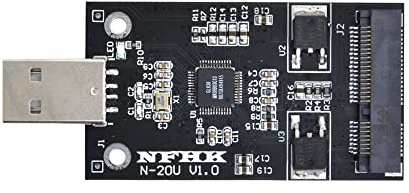 xiwai Mini PCI-E mSATA auf USB 2.0 Externe SSD PCBA Conveter Adapter Stifttreiberkarte ohne Hülle