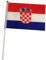 Kroatische Flagge, 50 Stück, kleine Flagge der Weltmeisterschaft Fan-Flagge, 14 x 21 cm, Mini-Banner Kroatien World Cup Kroatia Flagge