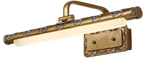Jadssox Vintage LED Badezimmerspiegelleuchte Bauernhaus Schminklampe über Spiegelschrank, 55cm 16W Wand WC Spiegellampe Retro Spiegelfront Beleuchtungskörper für Bad Ankleidezimmer
