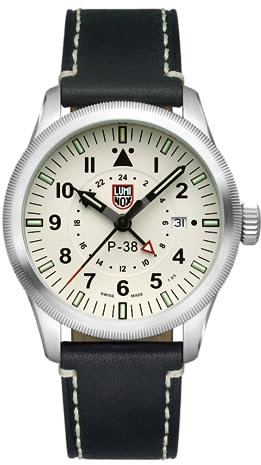Luminox Herren Analog Schweizer Quarzwerk Uhr mit Leder Armband XA.9527