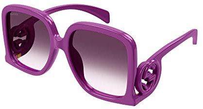 Gucci Damen Gg1326s Sonnenbrille, Fuchsia-Fuchsia-Violet, 56