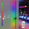 ZMH Led Wandleuchte Innen Wandlampe: 100CM RGB Schwarz Musik Flurlampe Modern Design Dimmbar Schlafzimmerlampe mit Fernbedienung Wandbeleuchtung für Flur Treppenhaus Schlafzimmer Wohnzimmer