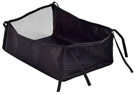 Kisangel Kinderwagen-Korb Produktaufbewahrung Unter Dem Sitz Universal-Board Zusätzliche Aufbewahrung Für Kleinkinder-Mesh-Kinderwagen Aufbewahrung Für Seitliches Einkaufen Unter Der