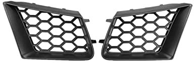 JUNOOS Rejilla Luz Antiniebla para Seat para Ibiza 6L 2002-2009 2X 6L0853677A01C 6L0 853 676A 01C 6L0853676A01C Parrilla De Parachoques Delantera Superior Rejilla Luz Antiniebla
