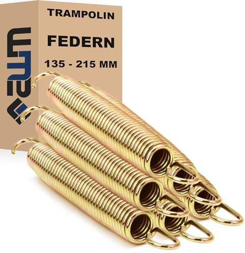 AWM Trampolin Federn Sprungfedern für Sprungmatte Spiralfedern Ersatzfedern Zubehör Ersatzteile (165 mm)