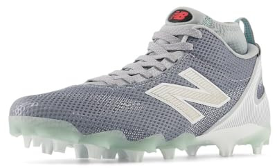 New Balance Men's FreezeLX V5 Lacrosse Shoe, Grey/White, 10 M