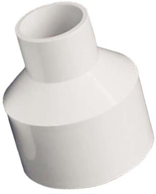 Milageto Dust Extractor Hose Reducer Converter Adapter Vacuum Hose Fittings Dust Collector Pipe Connector PVC Attachment Accessory, 50mm to 32mm