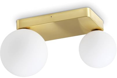 Ideal Lux PENTA 2-flammige Kugel-Deckenleuchte aus Messing