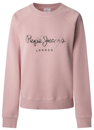 Pepe Jeans Lupita Maglia di Tuta, Rosa (Rosa Lavato), XS Donna
