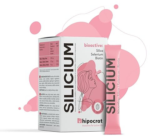 Silizium Komplex Flüssig - Mit Selen & Biotin, Vegan, Für Haut, Haare, Nägel & Bartwuchs, Vitamin B7, Ohne Zusatzstoffe - Für Frauen & Männer