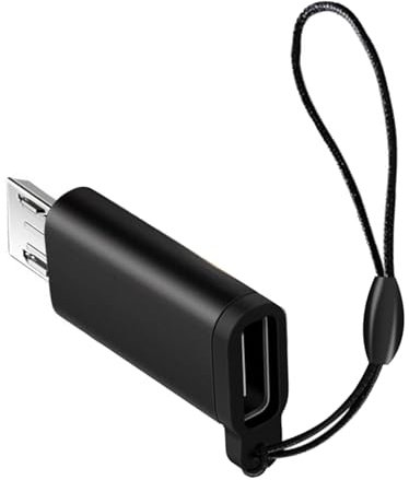 Adattatore per cellulare con cordino Adattatore portatile da USB C a Micro USB Connettore convertitore USB Supporto sincronizzazione dati e ricarica USB a micro adattatore USB C femmina a micro USB