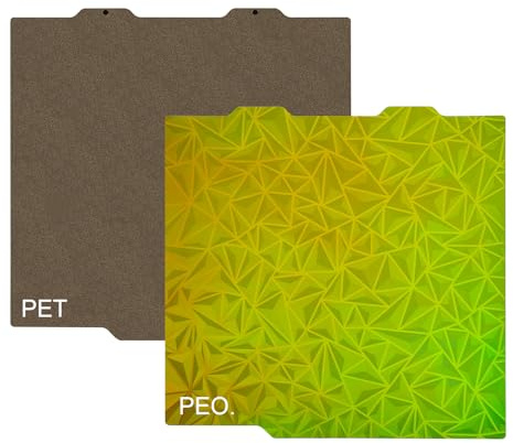 DiGiYes Double-Sided PEI+PEO Build Plate 184 x 184mm Fit for Bambu Lab A1 Mini 3D Printer,Spring Steel Flexible Platform Smooth Chameleon PEO+Textured PEI