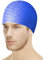 Gorro de Natación(Azul), Gorro de Piscina Silicona, para Gorros de Baño Hombre Mujer, Duradero Gorro de Piscina