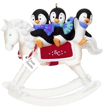 Hallmark Keepsake Christmas Ornament 2025, A Gift from Santa, Gifts for Penguin Lovers
