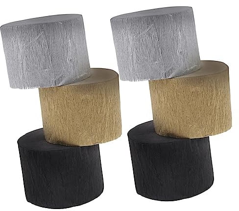 IWOWHERO Gathering Accessory 6pcs Delicate Party Streamers Convenient Crepe Paper for Decor