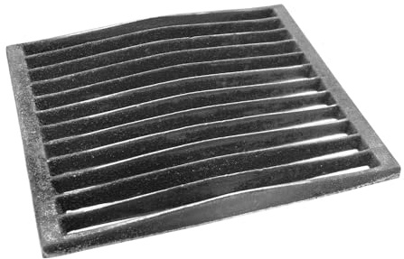 SEZAM Griglia in ghisa, 30 x 25,5 cm, per forno e cenere, diversi diametri, adatta per camino, stufa, griglia per stufa, griglia per stufa, griglia per stufa, griglia
