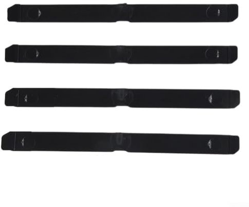 URPIZY Lot de 4 coques de protection pour porte-bagages de toit pour Opel Astra H - En plastique noir - Remplacement direct - OE 51 87 877 51 87 878 - Accessoires extérieurs - Capuchons de protection