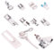 NouveLife 11 Pièces Pieds de Biche pour Machine à Coudre Domestique à Bras Bas Pieds-de-Biche Pieds Presseurs Set Compatible pour Brother Singer Janome Toyota