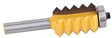 Finger Joint Router Bits, Door Hinge Router Bit Finger Joint Glue Milling Cutter Device Steel Jig V Tenoning Machine 8mm Shank (8*30mm)