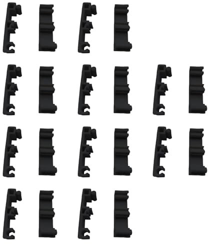ＡＷＨＡＯ 10Pcs Pet Zaun Schellen Hund Gehäuse Zubehör Rohr Befestigung Schnallen Zaun Befestigung Clip, Schwarz