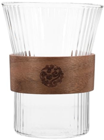 Happyyami Glas Zahnbürstenbecher Mit Ergonomischem Griff 4.49 Zoll Höhe Klarer Mundspülbecher Für Badezimmer Haushalt Und Zahnpflege
