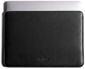 Harber London - Custodia in Pelle e Feltro per iPad PRO | Compatibile con iPad PRO 13 (M4-2024 / M5-2025) - Nuova | Nera | Realizzata a Mano con Materiali durevoli ed Eco-compatibili certificati