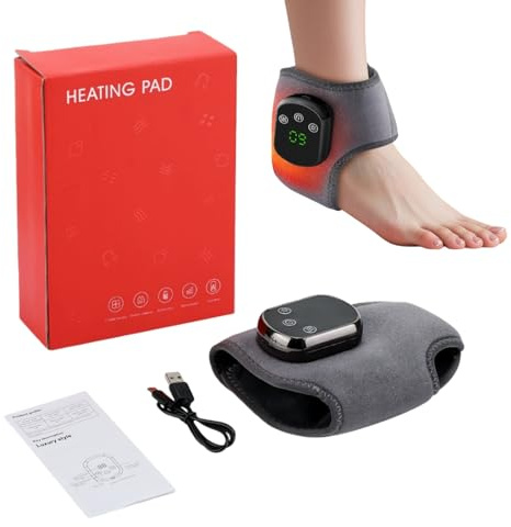 neurocur VitalPulser 3-in-1 Massager Fußmassager Elektrisch – 3 Massage-Modi & 5 Wärmestufen, Tragbar, Kabellos, Perfekt für Zuhause & Unterwegs