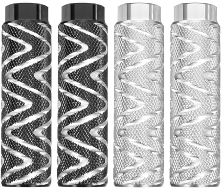 QUARKZMAN Paar Fahrrad BMX Pegs Aluminiumlegierung mm Öffnung Hintere Stunt Pegs Anti-Rutsch Fußpedale für Mountainbike Rennrad BMX Schwarz & Gelb