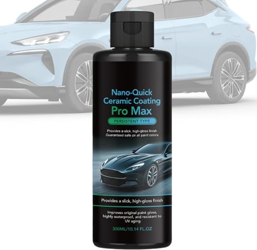 Keramikversiegelung für Autos 300 ml Nano-Hydrophobierungsmittel | Autolackversiegelung Für Außenpflege, Glas, Scheinwerfer, Wohnmobil, Verkleidung, Auto, Lkw – Lackschutz und Versiegelung