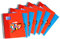Oxford Schule Vokabel-Coach A5 mit 2 Spalten, rot und blau, 10er Pack, 100102191, sortiert mit 4 Farben (rot, blau, gelb und grün), 10 Stück