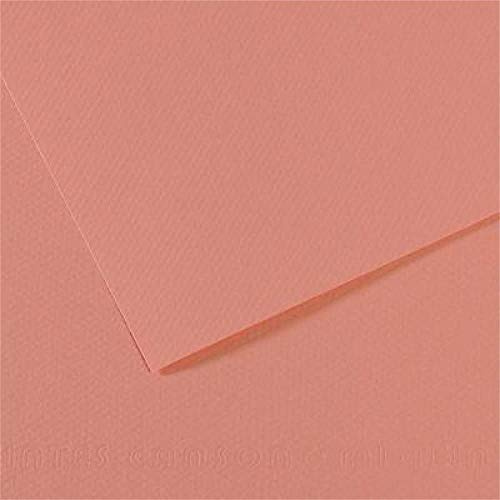 Canson 200321084 Mi-Teintes Künstlerpapier, 160 g/qm, 50 x 65 cm, rosa