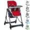 Monsieur Bébé - Chaise haute enfant pliable, réglable hauteur, dossier et tablette - Plusieurs coloris