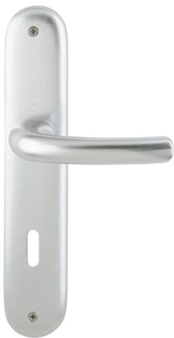 HOPPE Langschildgarnitur Tôkyô 1710/273P Alu. F1 Bad SK/OL 78mm DIN L/R