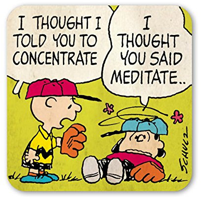 Logoshirt® Peanuts | Charlie Brown & Lucy I Concentrate I Untersetzer | Kork | 10x10cm | langlebiger Druck | Lizenziertes Originaldesign