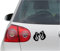 INDIGOS UG Aufkleber - Autoaufkleber - JDM - Die Cut - Boxing Gloves Decal Auto Truck Bumper Window Sticker - schwarz - 109mm x88mm
