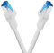 BIGtec - 2 Stück - 3m CAT.7 Gigabit Patchkabel Netzwerkkabel weiß Kupferkabel Patch Ethernt LAN DSL Kabel CAT7 (RJ45, Cat 7, S/FTP PIMF) 3,00m