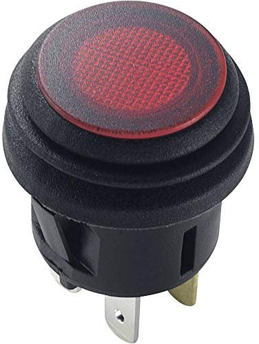 TRU Components Druckschalter TC-R13-527D2B 1587919, 14 V/DC, 20 A, 1 x Ein/Aus, zum Aufhängen, 1 Stück