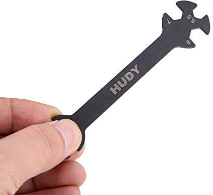 Dilwe Mini Schlüssel für M3, M4, M5, M5.5, M7, M8 Muttern, Fernbedienung Modell Spielzeug Werkzeug Multifunktionsschlüssel aus Metall für RC Auto