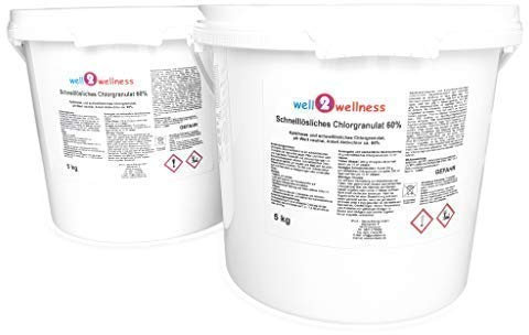 Pool Chlor Granulat schnelllöslich mit 60% Aktivchlor 10 kg (2 x 5kg)