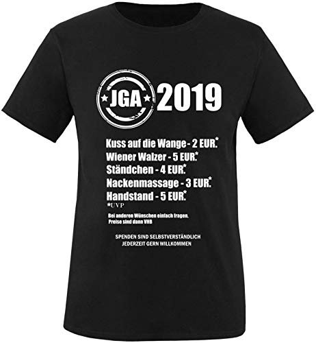 EZYshirt® JGA 2019 Junggesellenabschied Preisliste T-Shirt Herren