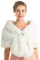 Zoestar Damen Weiße Kunstpelzschals und -wickel, Brautschal aus Kunstpelz, Stola für Hochzeit, Braut und Brautjungfern