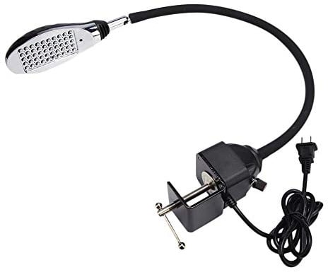 Exblue Nähmaschinenlicht, 50-LEDs/8W Industrienähmaschine Arbeitslampe 50-LEDs Einstellbares Licht 110-250V - Schwarz(EU-Stecker 110-250V)