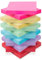 Agoer 1200pcs Haftnotizen Bunt, Klebezettel 76x76 mm Notizzettel Sticky Notes Selbstklebende zum Markieren von Seiten für Büro, Studie, Hause (6 Farbe)