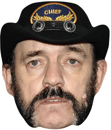 Lemmy Kilmister (Black Hat) Maske aus Karton
