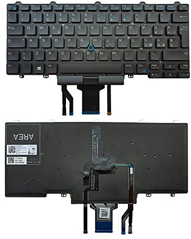 Soneth Tastiera Italiana per dell Latitude 14 5491 7480 7490 RETROILLUMINATA TRACKPOINT