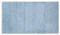 OLIVO.shop | DAFNE Tappeto Bagno in Cotone, Antiscivolo, Assorbente, Elegante - 5 Colori Pastello e 2 Misure (Blu, 60x110 cm)