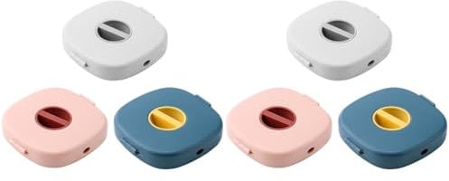 DOITOOL Ladekabel Organizer, 6 Stücke Kabelaufwickler Für Home Office Klassenzimmer, Kabelaufroller KleinMit Handyhalter, 7,2 X 7 X 1,5 cm Ladekabel Aufroller USB Kabeltromme Kabelaufwicklung