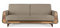 konsimo Gustavo Sofa mit Schlaffunktion - Komfortabel und Praktisch Schlafcouch mit Bettkassen - Tagesbett 220 cm - Couch 4 Sitzer für Wohnzimmer, Jugendzimmer - Boucle Braun