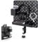 EHO Clamp-On Desk Pegboard, 13.5 x 14 inch Privacy Divider, Desk Partition Panel, No-Drill Desk Mounted Organizer, Combination Peg Board for Office, Gaming, Home, Plants, Black